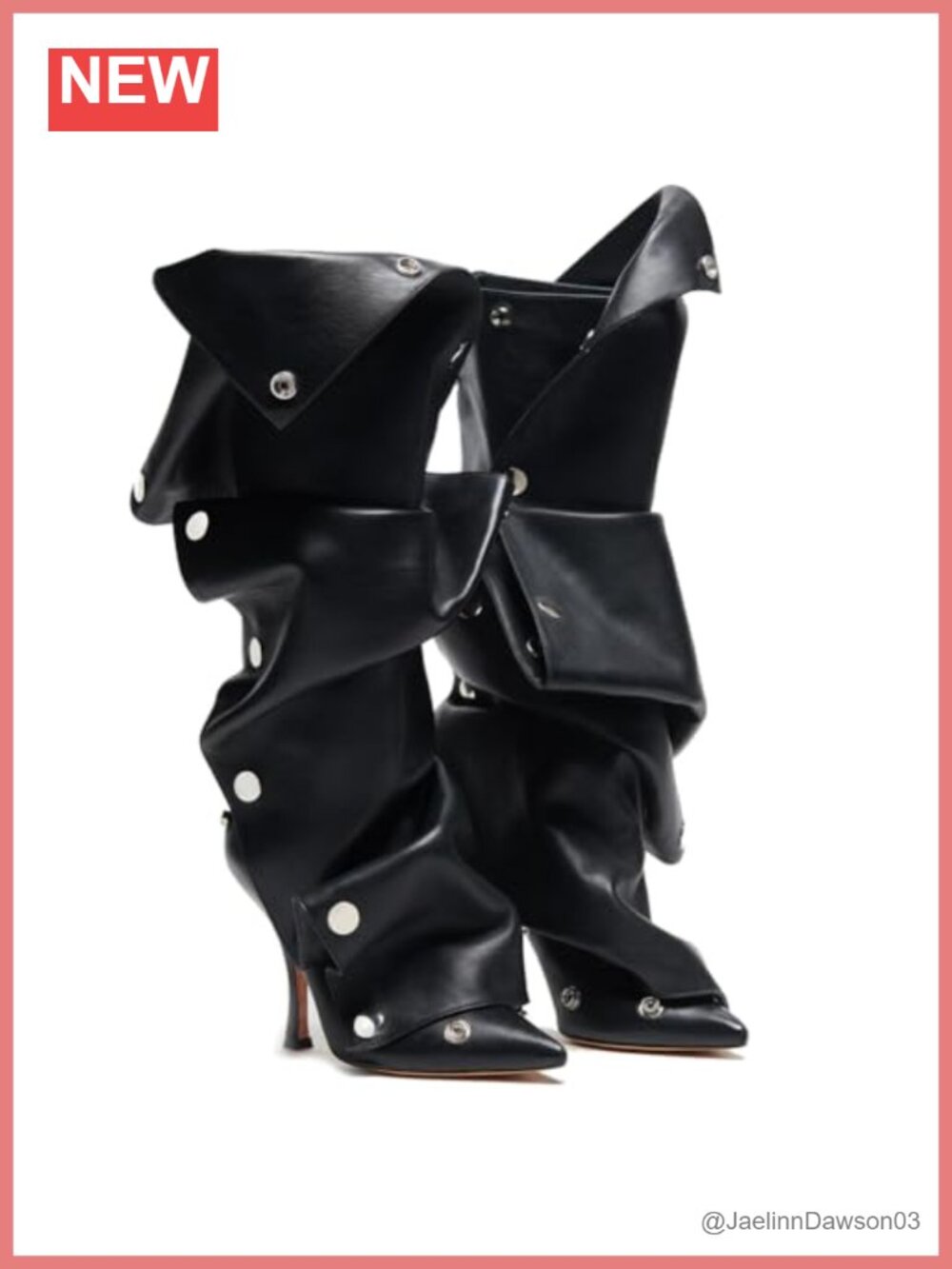 Knee High Boots, Ruched Slouchy Stiletto Heel, Wide Calf
